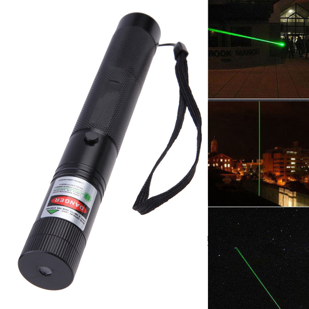 Powerful Green Laser Pointer With Star Cap Flashlight